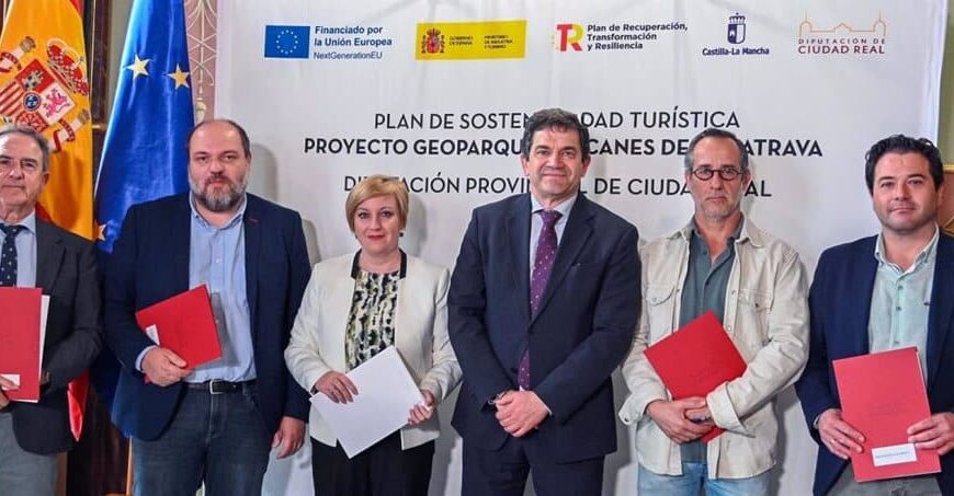La Diputación impulsa iniciativas de eficiencia energética y señalización en geositios de Alcolea, Poblete, Aldea y Pozuelo