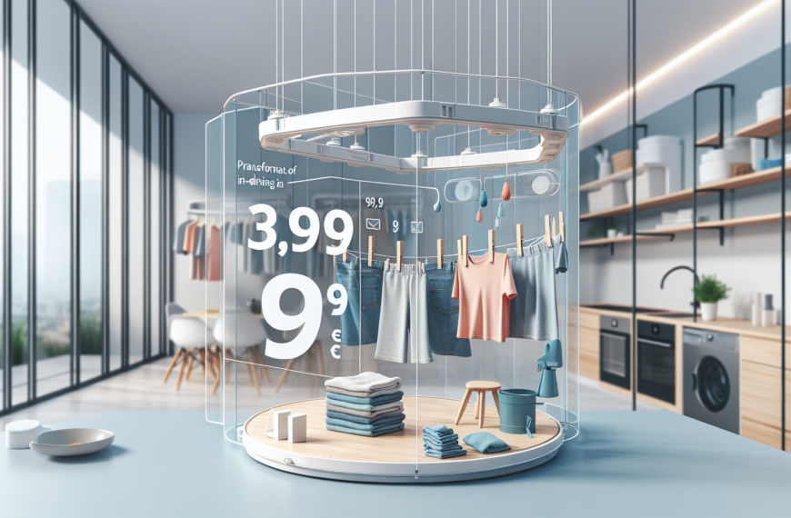 Lidl Transforma el Secado en Casa con su Innovador Mini Tendedero Colgante a Solo 3,99 Euros