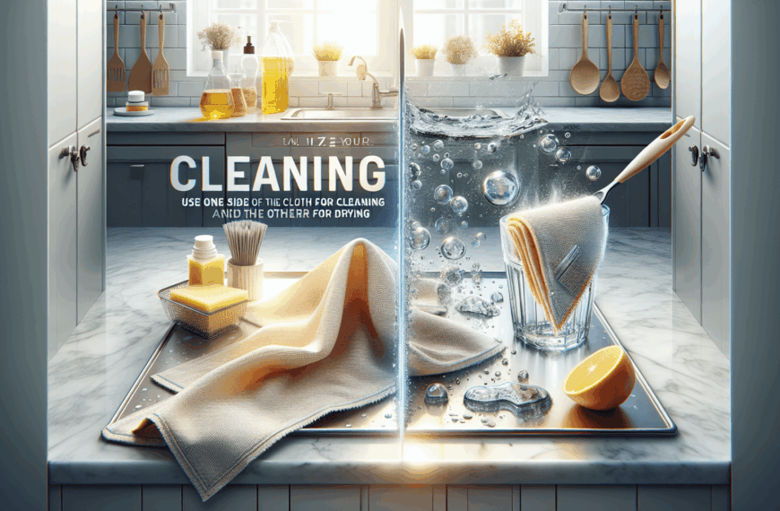 Optimiza Tu Limpieza: Usa un Lado de la Bayeta para Limpiar y el Otro para Secar