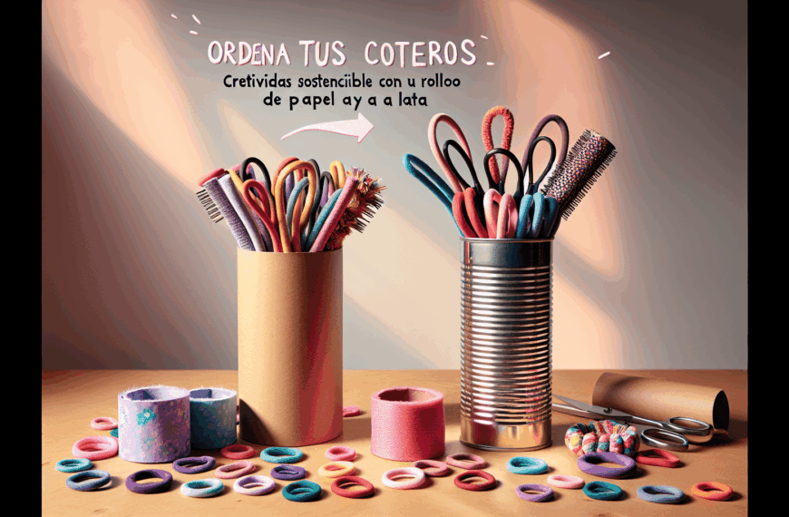 Ordena Tus Coleteros: Creatividad Sostenible con un Rollo de Papel y una Lata