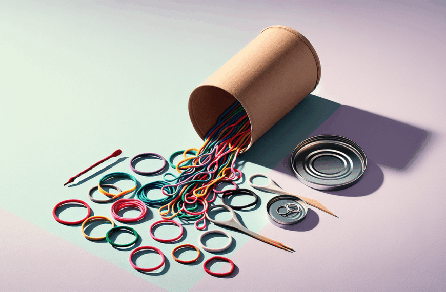 Organiza Tus Coleteros: La Magia de un Rollo de Papel y una Lata