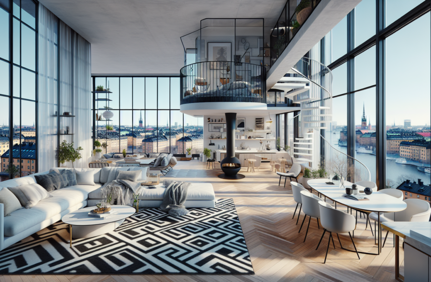 Penthouse de Lujo con Encanto Escandinavo y Vistas Impresionantes de Estocolmo