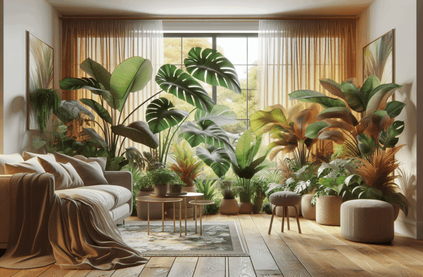 Transforma tu Hogar con el Encanto Exótico de Plantas de Hojas Grandes