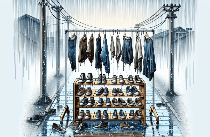 Versátil Solución para Almacenar Zapatos y Tender Ropa en Días Lluviosos