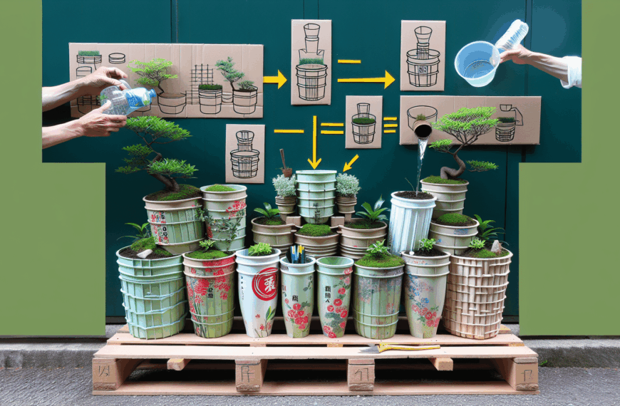 Maceteros Japoneses: Crea Estilo Único Reutilizando Envases