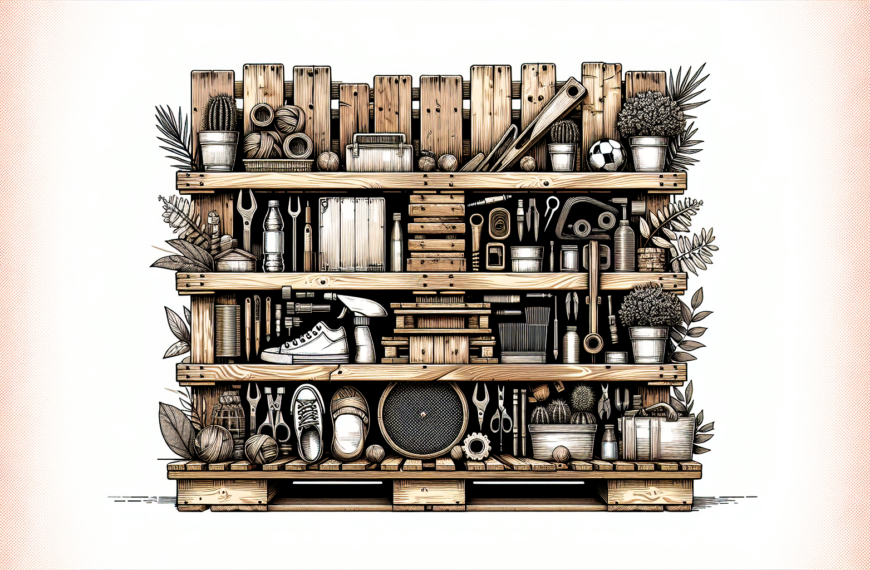 Transforma Palets en una Elegante Estantería Hecha a Mano