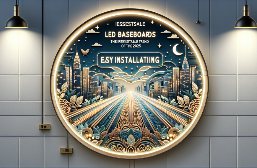 Luz y Estilo: Descubre la Tendencia de Rodapiés con LED para 2025 en Leroy Merlin