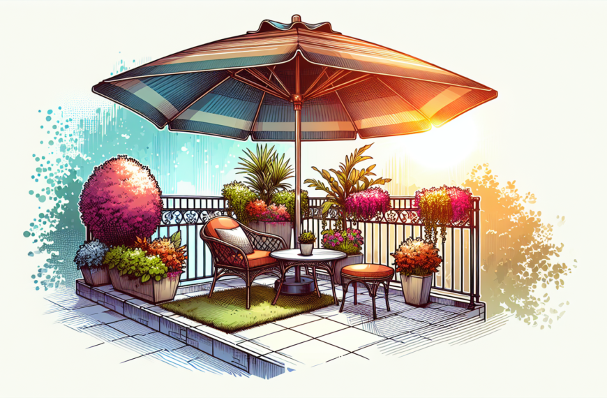 Sombrilla Compacta: La Elección Ideal para Optimizar Espacios en tu Balcón