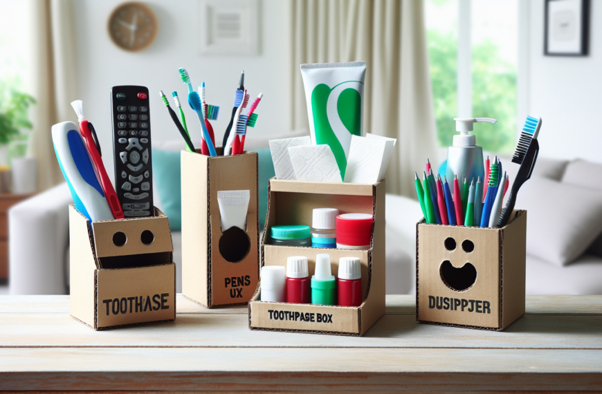 Transforma Cajas de Pasta de Dientes en Ingeniosos Organizadores para Tu Hogar