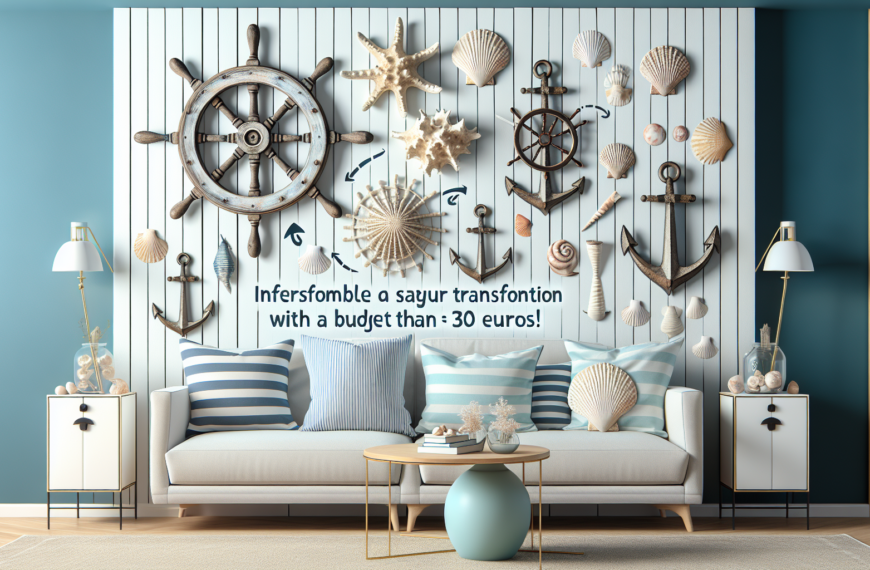 Transforma Tu Hogar Con Decoración Náutica Asequible: Estilo Marinero por Menos de 30 Euros