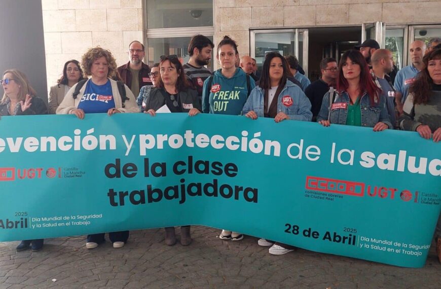 UGT y CCOO Demandan Modernización de la Ley de Prevención en Ciudad Real ante Nuevos Desafíos Laborales y Psicosociales