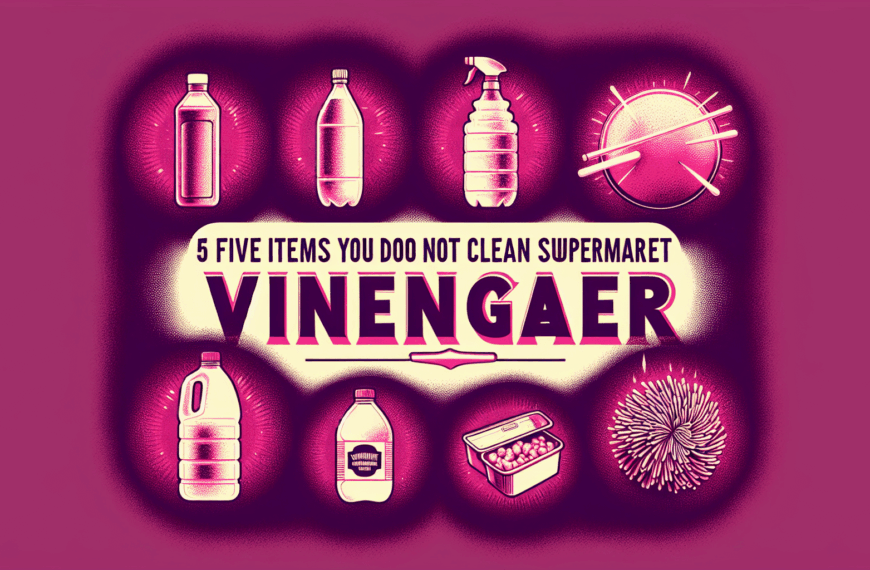 Cinco Objetos que Deberías Evitar Limpiar con el Vinagre de Mercadona