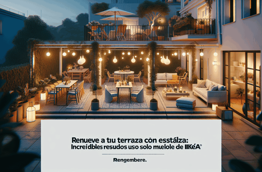 Renueva Tu Terraza con Estilo: Increíbles Resultados Usando Solo Muebles de Ikea