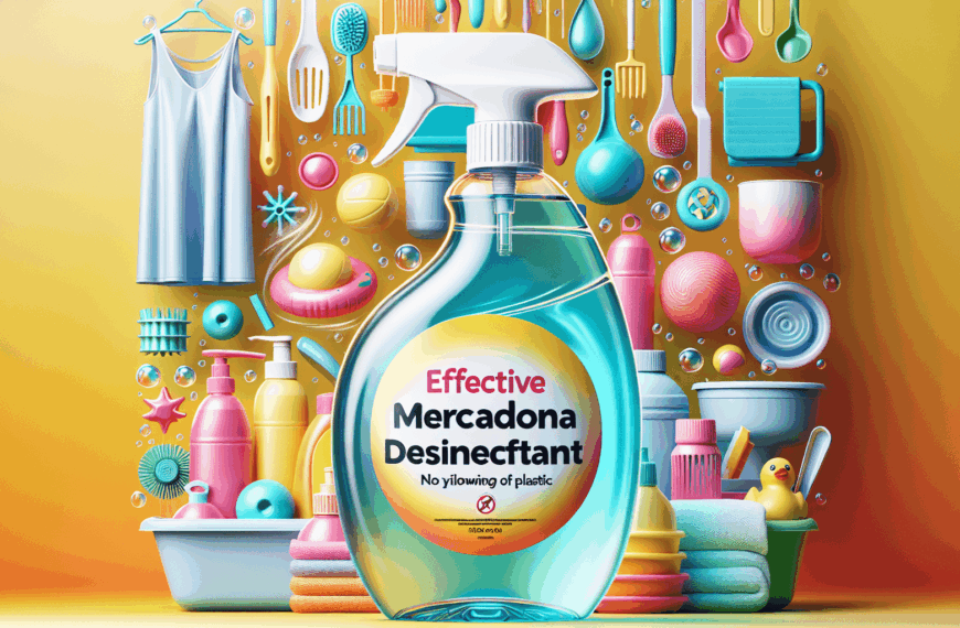 Desinfectante de Mercadona: Eficaz Sin Amarillear el Plástico