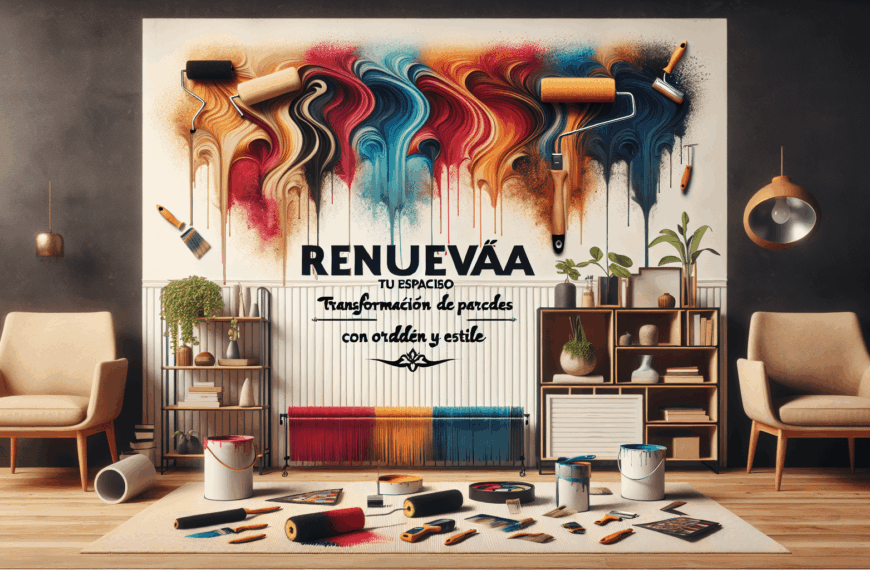 Renueva Tu Espacio: Transformación de Paredes con Orden y Estilo