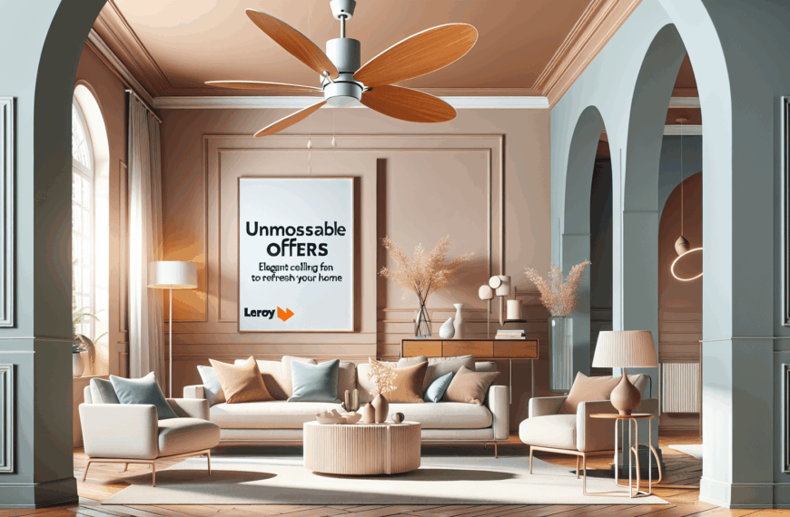 Ofertas Imperdibles: Ventilador de Techo Elegante para Refrescar tu Hogar en Leroy Merlin