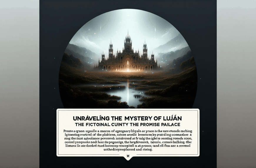 Descubriendo el Misterio de Luján: La Comarca Ficticia del Palacio de ‘La Promesa’
