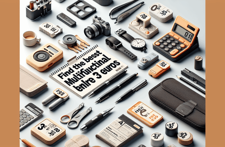 Encuentra los Mejores Multifuncionales por Menos de 3 Euros