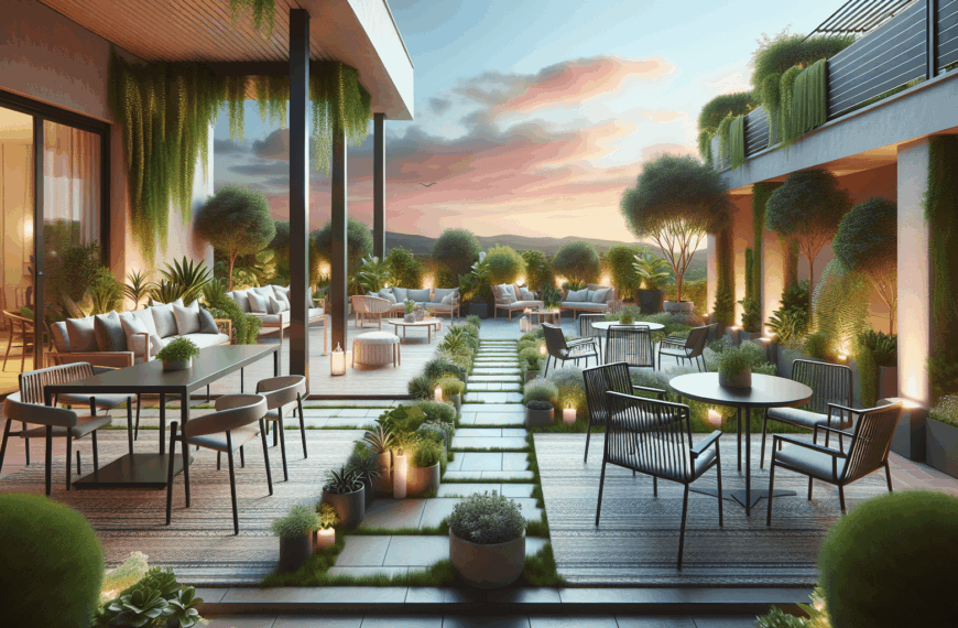 Renueva Tu Terraza: Convierte Tu Espacio en un Jardín con Muebles Apilables