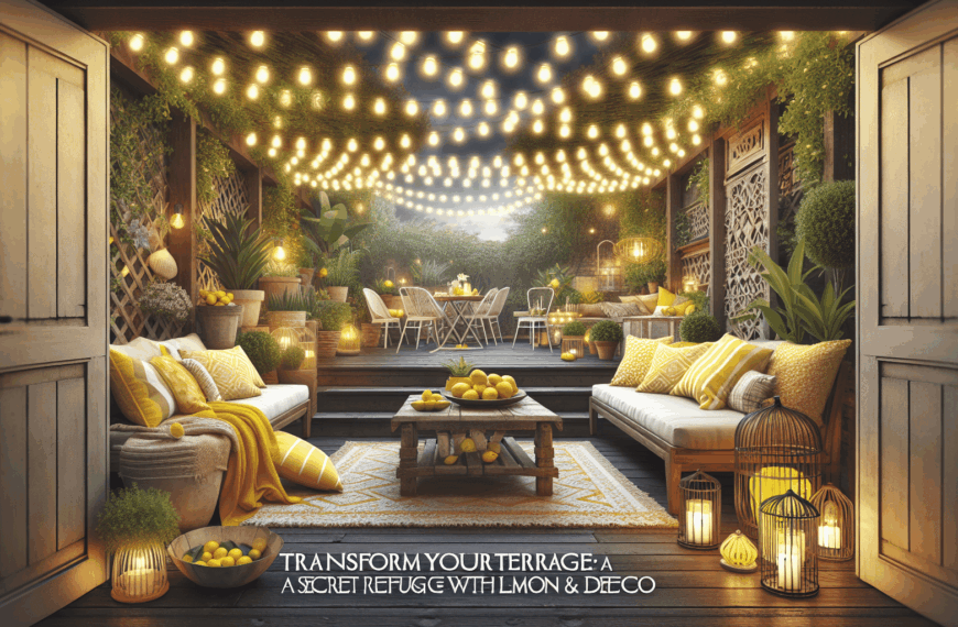 Transforma Tu Terraza: Un Refugio Secreto con Deco & Lemon