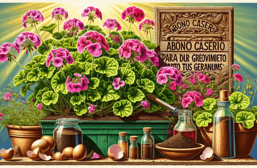 Abono Casero: El Secreto para Potenciar el Crecimiento de tus Geranios