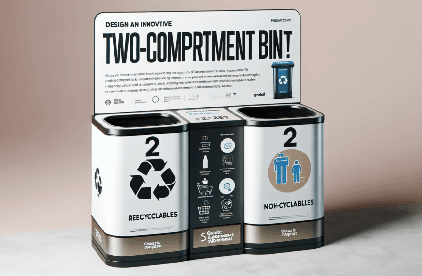 Aldi Presenta un Innovador Cubo de Basura de Dos Compartimentos