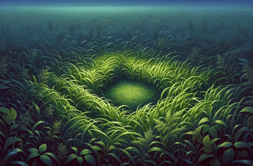 Arte Encubierto: Revelaciones Sutiles en el Césped