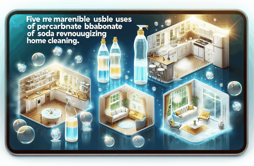 Cinco Sorprendentes Usos del Percarbonato y Bicarbonato de Sodio de Mercadona para Transformar la Limpieza del Hogar