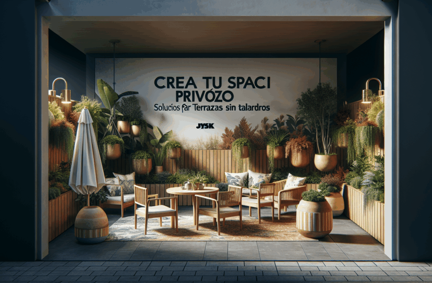 Crea Tu Espacio Privado: Soluciones JYSK para Terrazas Sin Taladros