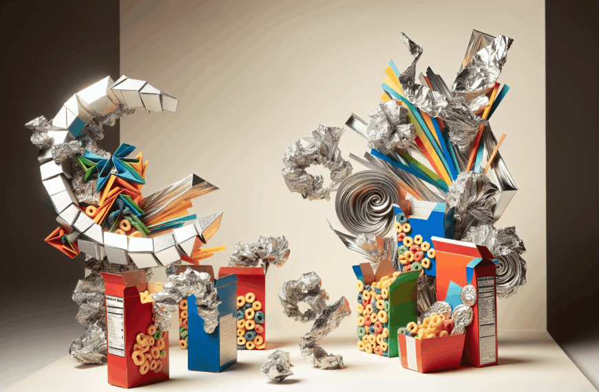 Arte Innovador: Transforma Cajas de Cereales y Papel de Aluminio en una Obra Única