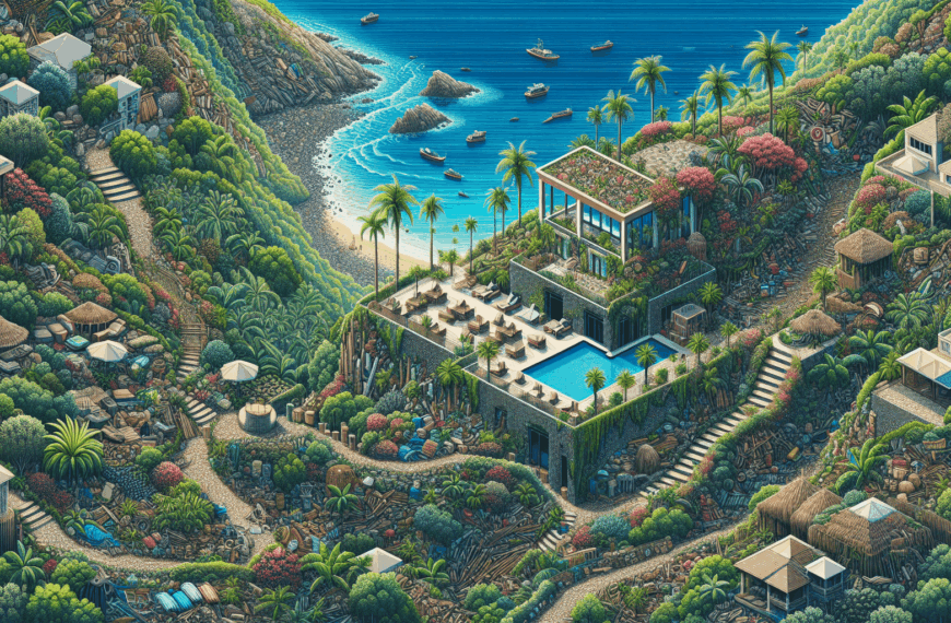 De Basural a Edén: La Magia del Jardín con Toques del Caribe