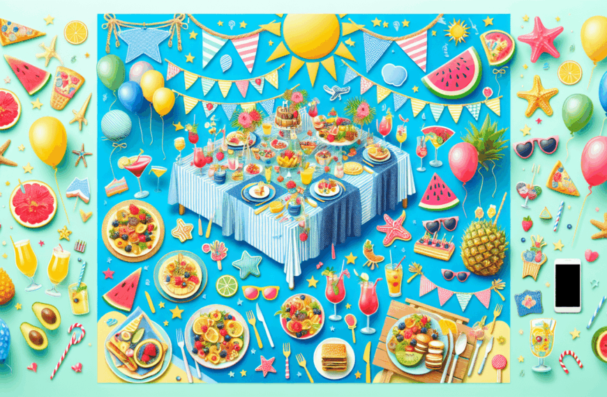 Decoraciones Vibrantes para Mesas y Fiestas de Verano