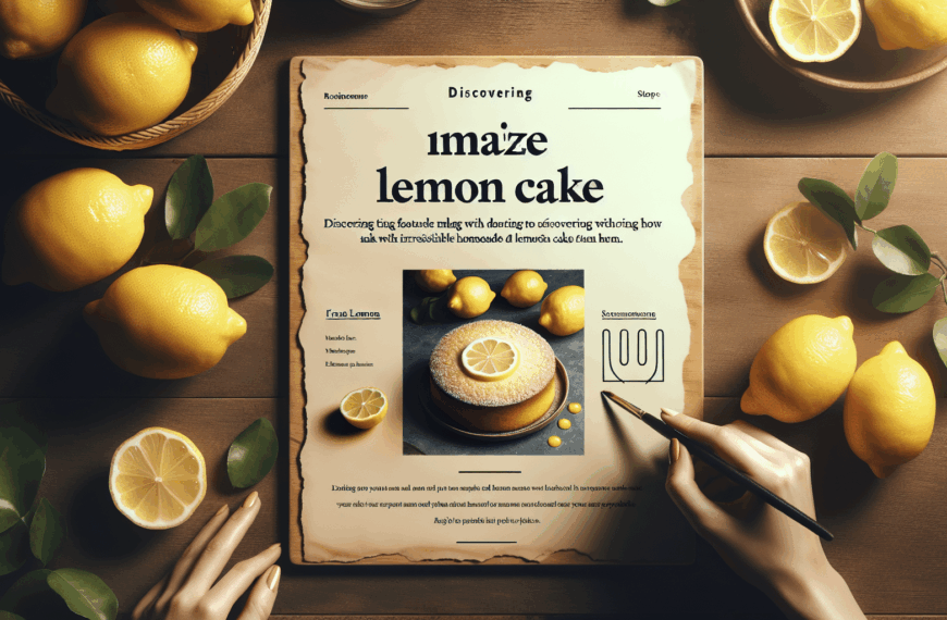 Descubre Cómo Sorprender con Irresistibles Bizcochos de Limón Caseros