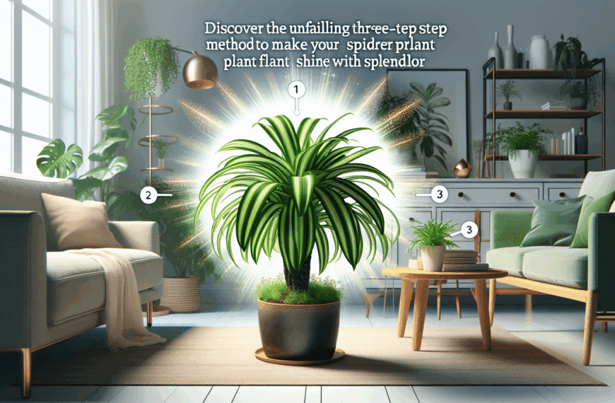 Descubre el Método Infalible en Tres Pasos para Hacer que Tu Planta Araña Brille con Esplendor