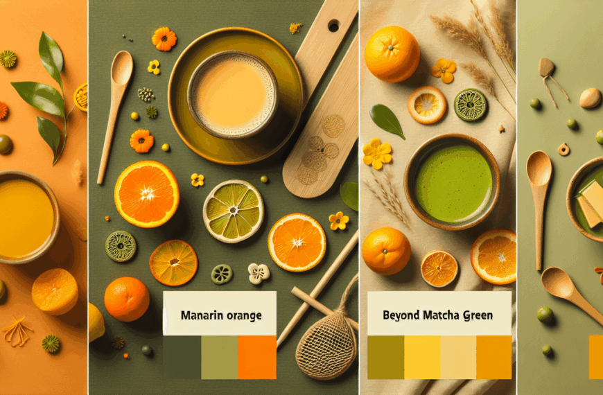 Naranja Mandarina: El Nuevo Protagonista en Tendencias de Color, Desplazando al Verde Matcha y Amarillo Mantequilla