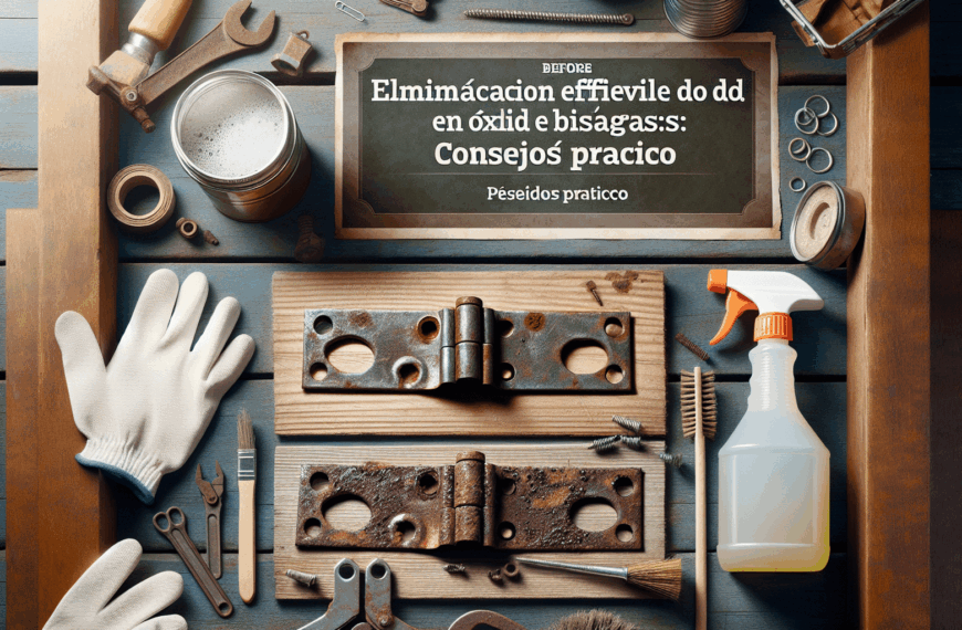 Eliminación Efectiva del Óxido en Bisagras: Consejos Prácticos