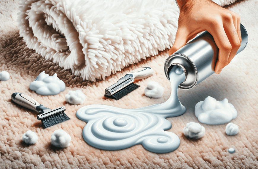 Espuma de Afeitar: Una Solución Efectiva para Quitar Manchas de la Alfombra