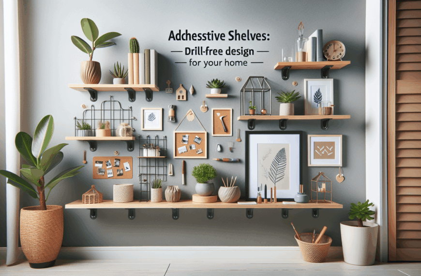 Organiza sin Complicaciones: Estanterías Adhesivas para un Hogar Moderno