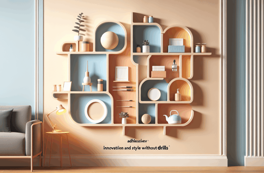 Estanterías Adhesivas: Innovación y Estilo sin Taladros para el Hogar