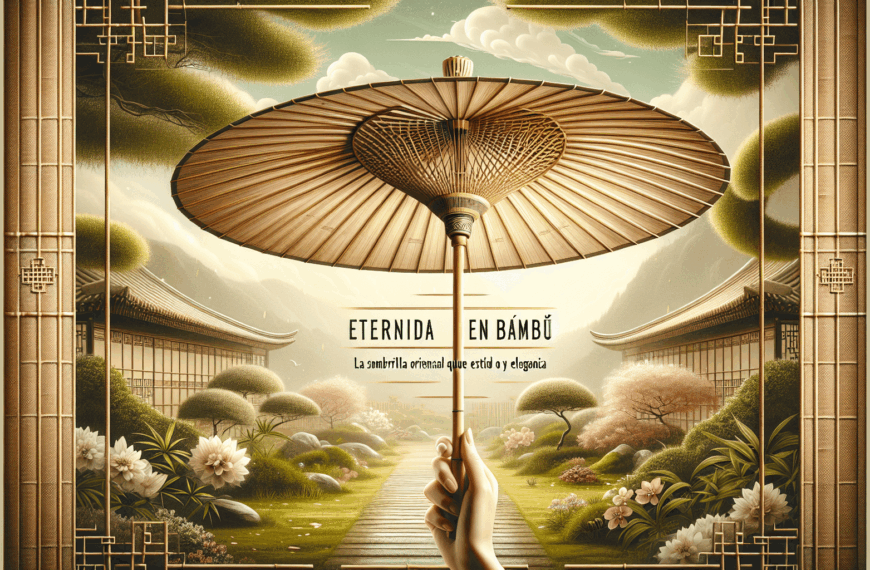 Eternidad en Bambú: La Sombrilla Oriental que Define Estilo y Elegancia