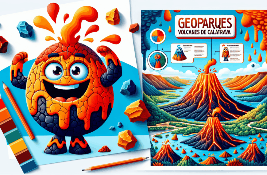 Geoparques Volcanes de Calatrava presenta a Volcano, su nueva mascota educativa