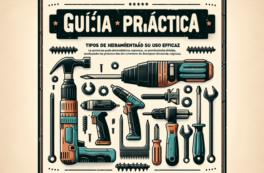 Guía Práctica: Tipos de Herramientas y Su Uso Eficaz