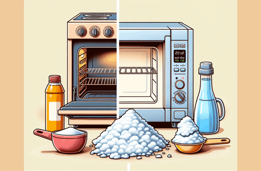Guía Práctica para Limpiar Horno y Microondas con Bicarbonato de Sodio