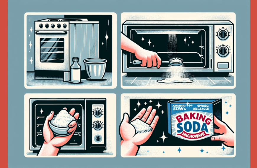 Cómo Limpiar Eficazmente tu Horno y Microondas con Bicarbonato de Sodio