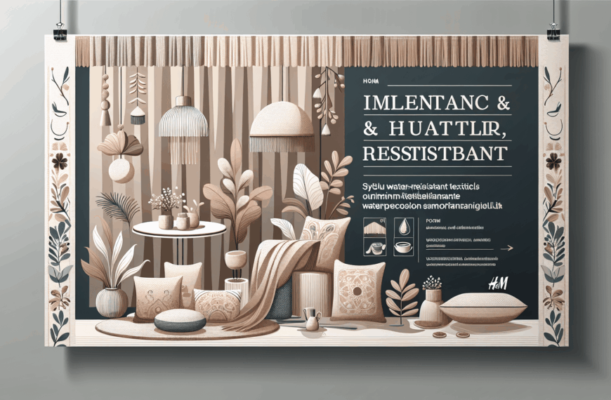 H&M Home Presenta su Nueva Colección de Textiles Elegantes y Resistentes al Agua