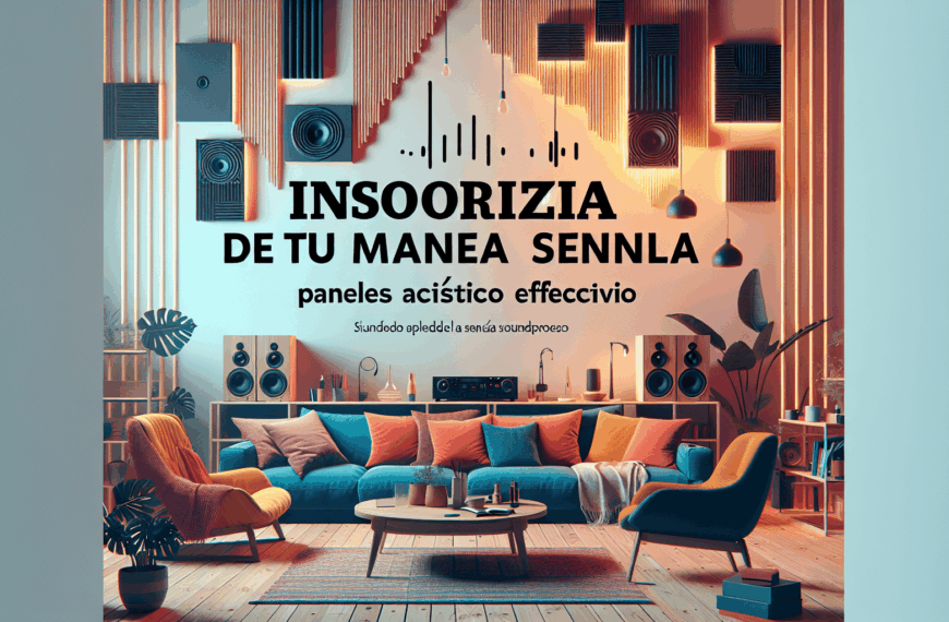 Insonoriza Tu Hogar de Manera Sencilla: Paneles Acústicos Efectivos