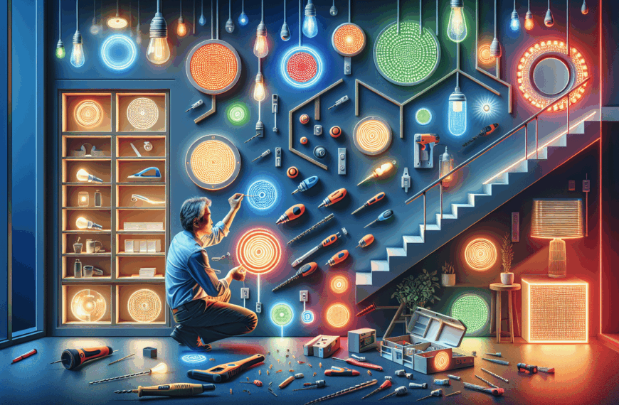 Instalación Sin Taladros y Luces LED Integradas: Innovación en Iluminación y Montaje Fácil