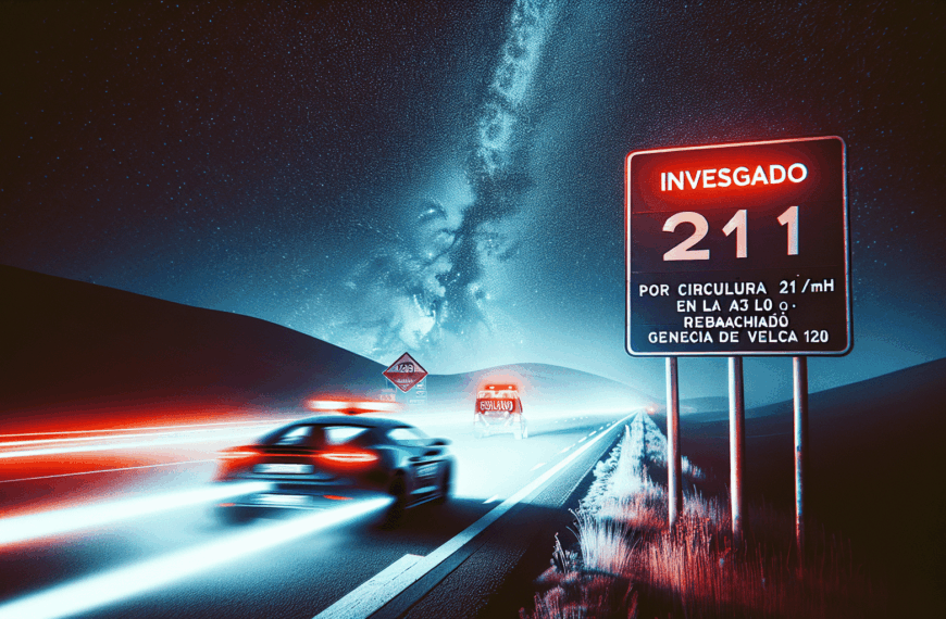 Investigado por circular a 211 km/h en la A-43 rebasando la limitación genérica de velocidad de 120