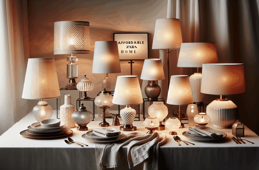 Lámparas de Sobremesa: La Elegancia de Zara Home a Precios Accesibles