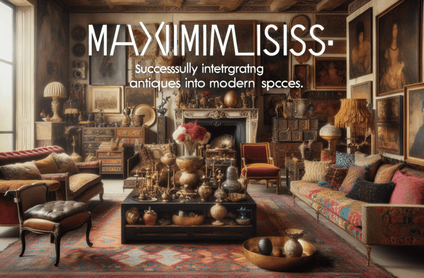 Maximalismo Moderno: La Fusión Perfecta de Antigüedades en Espacios Contemporáneos